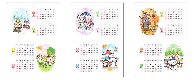 かんたん年賀状素材集2018年版