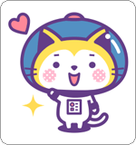 LINEスタンプ 宇宙飛行士にゃんこ